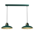 Pakabinamas šviestuvas FELIX GREEN/GOLD 2xE27