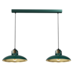 Pakabinamas šviestuvas FELIX GREEN/GOLD 2xE27