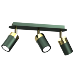 Lubinis šviestuvas JOKER GREEN/GOLD 3xGU10