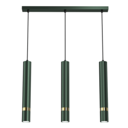 Pakabinamas šviestuvas JOKER GREEN/GOLD 3xGU10