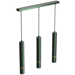 Pakabinamas šviestuvas JOKER GREEN/GOLD 3xGU10