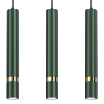 Pakabinamas šviestuvas JOKER GREEN/GOLD 3xGU10