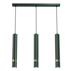 Pakabinamas šviestuvas JOKER GREEN/GOLD 3xGU10
