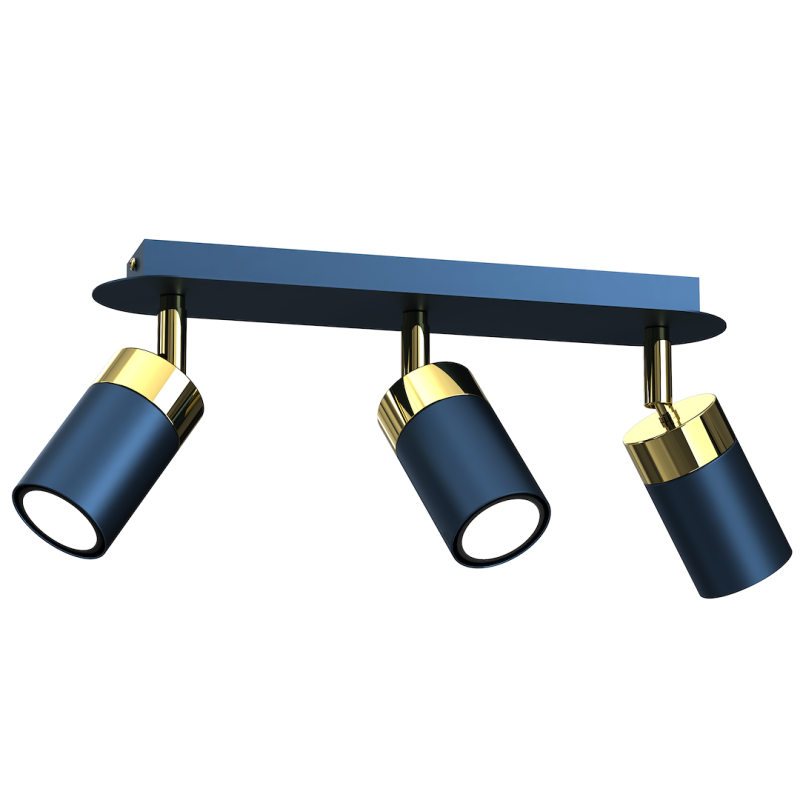 Lubinis šviestuvas JOKER NAVY BLUE/GOLD 3xGU10