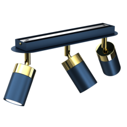 Lubinis šviestuvas JOKER NAVY BLUE/GOLD 3xGU10