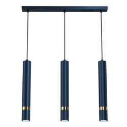 Pakabinamas šviestuvas JOKER NAVY BLUE/GOLD 3xGU10
