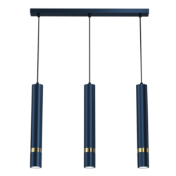 Pakabinamas šviestuvas JOKER NAVY BLUE/GOLD 3xGU10