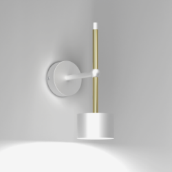 Sieninis šviestuvas ARENA WHITE/GOLD 1xGX53