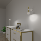 Sieninis šviestuvas ARENA WHITE/GOLD 1xGX53