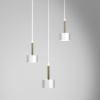 Pakabinamas šviestuvas ARENA WHITE/GOLD 3xGX53