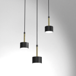 Pakabinamas šviestuvas ARENA BLACK/GOLD 3xGX53