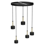 Pakabinamas šviestuvas ARENA BLACK/GOLD 5xGX53