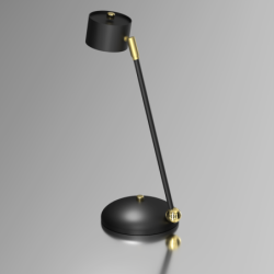Stalinis šviestuvas ARENA BLACK/GOLD 1xGX53