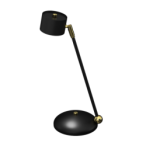 Stalinis šviestuvas ARENA BLACK/GOLD 1xGX53