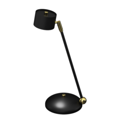Stalinis šviestuvas ARENA BLACK/GOLD 1xGX53