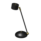 Stalinis šviestuvas ARENA BLACK/GOLD 1xGX53