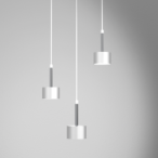 Pakabinamas šviestuvas ARENA WHITE/SILVER 3xGX53