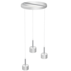 Pakabinamas šviestuvas ARENA WHITE/SILVER 3xGX53