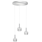 Pakabinamas šviestuvas ARENA WHITE/SILVER 3xGX53