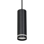 Į bėgelį montuojamas šviestuvas PIPE-RING Pendant Light Black 1xGU10