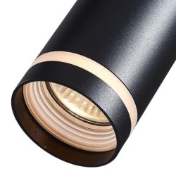 Į bėgelį montuojamas šviestuvas PIPE-RING Pendant Light Black 1xGU10