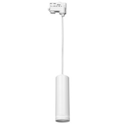 Į bėgelį montuojamas šviestuvas PIPE-RING Pendant Light White 1xGU10 - 3 fazės