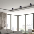 Paviršinio montavimo lubinis šviestuvas BIM Ring Square Black 1xGU10
