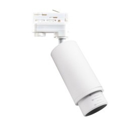 MICA WHITE ZOOM į bėgelį montuojamas šviestuvas 1xGU10 - 3 fazės