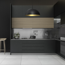 Pakabinamas šviestuvas BETA BLACK/GOLD 1xE27 45cm