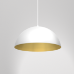 Pakabinamas šviestuvas BETA WHITE/GOLD 1xE27 45cm