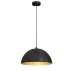 Pakabinamas šviestuvas BETA BLACK/GOLD 1xE27 35cm