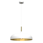Pakabinamas šviestuvas LINCOLN WHITE/GOLD 1xE27 45cm