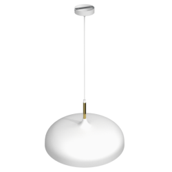 Pakabinamas šviestuvas LINCOLN WHITE/GOLD 1xE27 45cm