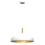 Pakabinamas šviestuvas LINCOLN WHITE/GOLD 1xE27 45cm