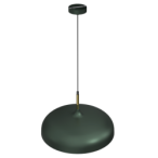 Pakabinamas šviestuvas LINCOLN GREEN/GOLD 1xE27 45cm