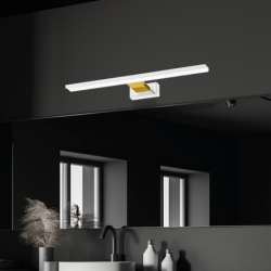 Sieninis šviestuvas SHINE WHITE/GOLD 60cm 13,8W LED