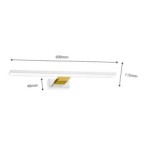 Sieninis šviestuvas SHINE WHITE/GOLD 60cm 13,8W LED