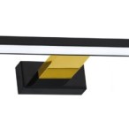 Sieninis šviestuvas SHINE BLACK/GOLD 60cm 13,8W LED