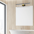 Sieninis šviestuvas SHINE BLACK/GOLD 60cm 13,8W LED