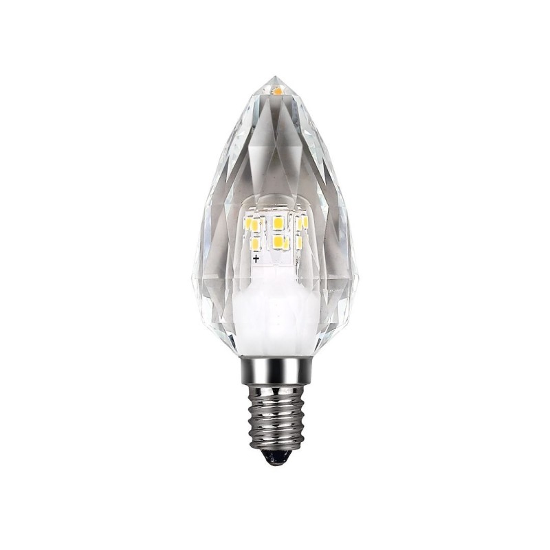 LED lemputė LED 4W E14 C37 4000K KRISTALINĖ