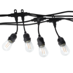 Girlianda 10 metrų su filamentinėmis LED lemputėmis 10xE27 (LED1.5W)