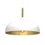 Pakabinamas šviestuvas LINCOLN WHITE/GOLD 1xE27 35cm