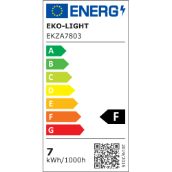 10x LED lemputė LED 6.5W GU10. Spalva: ŠALTA BALTA