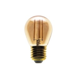 10x LED lemputė Filamentinė 4W G45 E27 Amber Spalva: Šilta balta