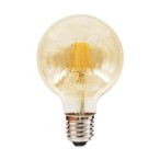 LED lemputė 4W G80 E27 Gintarinė Spalva: Šilta balta
