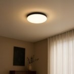 Lubinis šviestuvas MAYA JUODAS 15W LED IP44 Ø330 mm