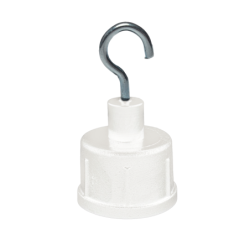 Metalinis kablys girliandai Baltas