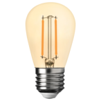 10x LED lemputė Filamentinė LED 1W ST45 E27 2700K Amber