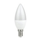 10x LED lemputė LED 7W E14 C37 Žvakė. Spalva: Neutrali balta