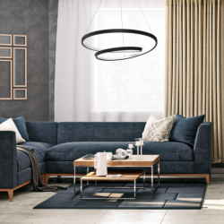 Pakabinamas šviestuvas LUCERO BLACK 48W LED